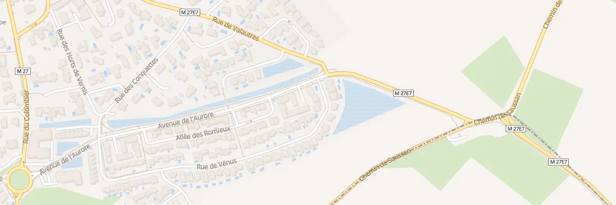 Plan du 6 Av de l’Aurore à Saussan