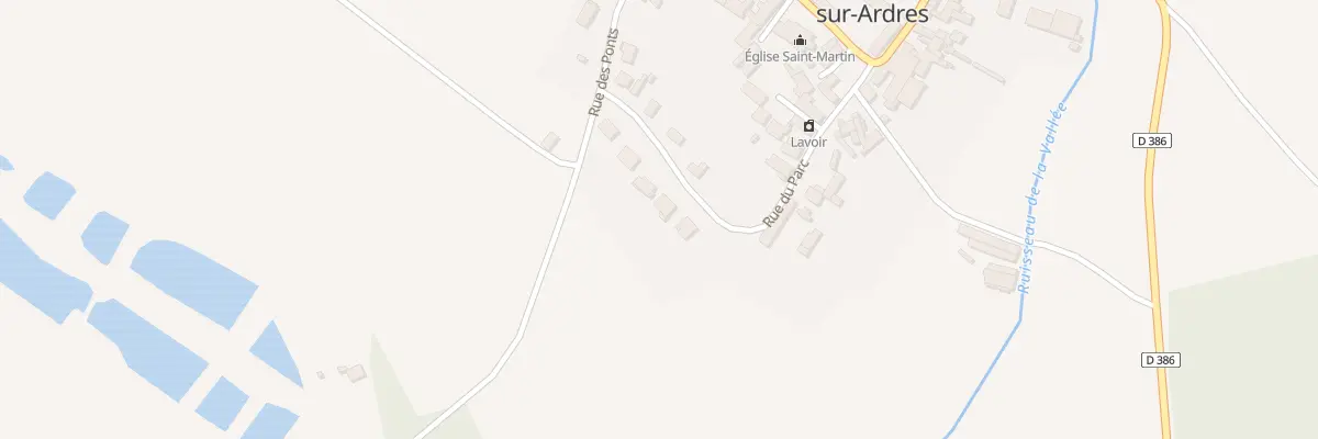 Plan du 11 Rue du Parc à Savigny-sur-Ardres