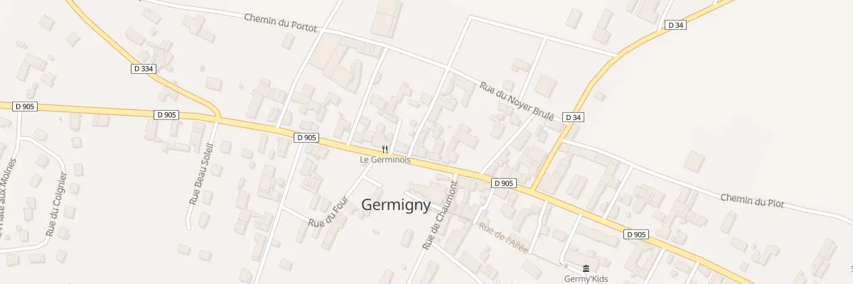 Plan du 18 Rte de St Florentin à Germigny