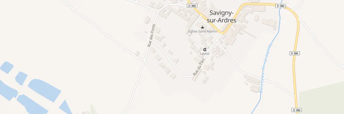 Plan du 12 Rue du Parc à Savigny-sur-Ardres