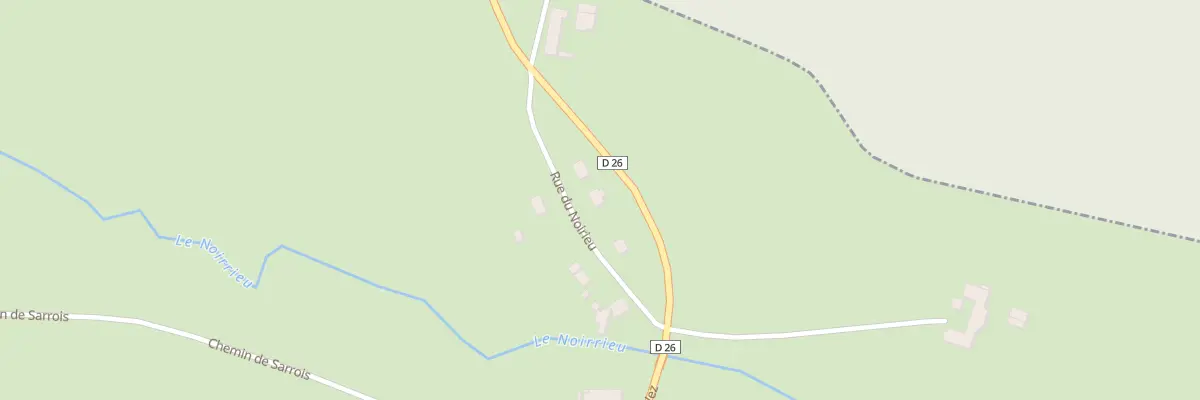 Plan du 28 Rte du Grand Wez à Esquéhéries