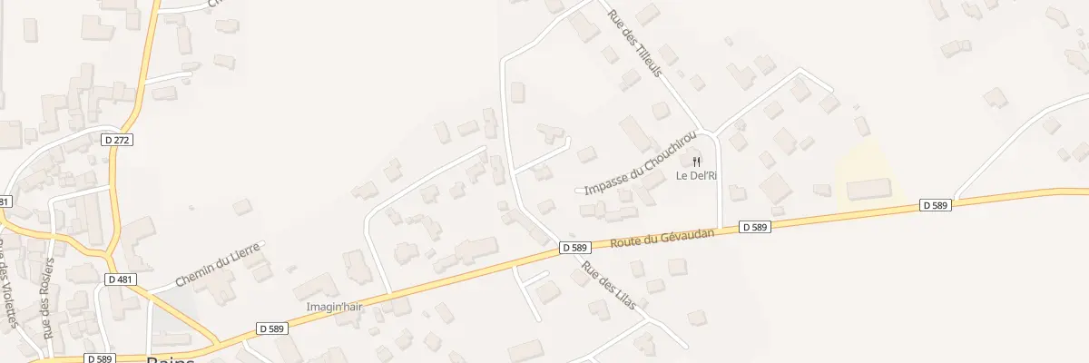 Plan du 142 Rue du Chouchirou à Bains