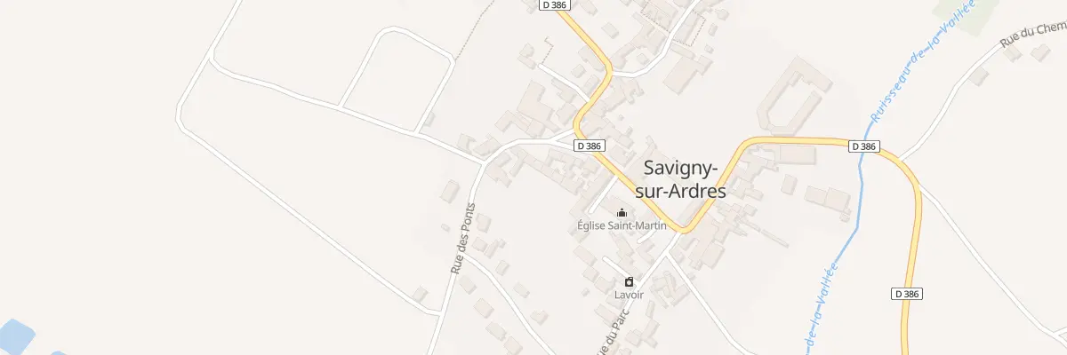Plan du 9 Pl St Martin à Savigny-sur-Ardres