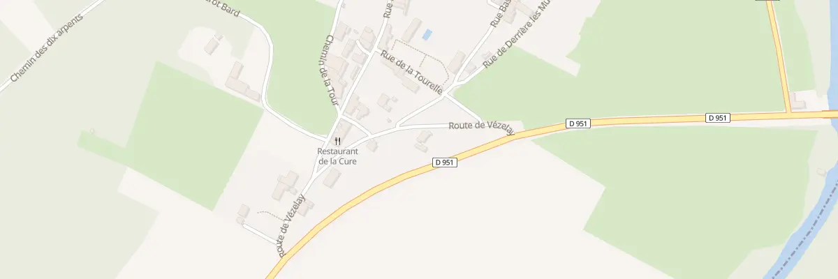 Plan du 3 Rte de Vézelay à Blannay