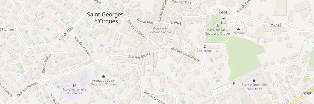 Plan du 1 Rue des Ecoles à Saint-Georges-d’Orques