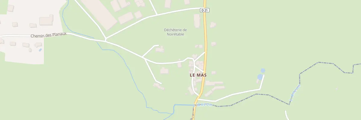 Plan du 12 Le Mas à Noirétable