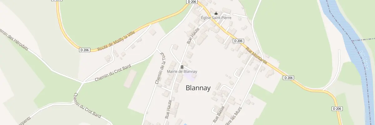 Plan du 11 Rue Haute à Blannay