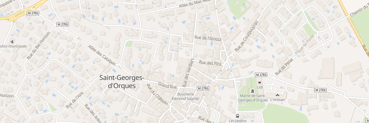 Plan du 13 Rue des Verdiers à Saint-Georges-d’Orques