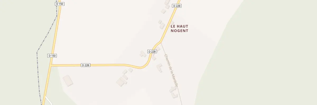 Plan du 1 Che de la Mardelle à Nogent-en-Othe