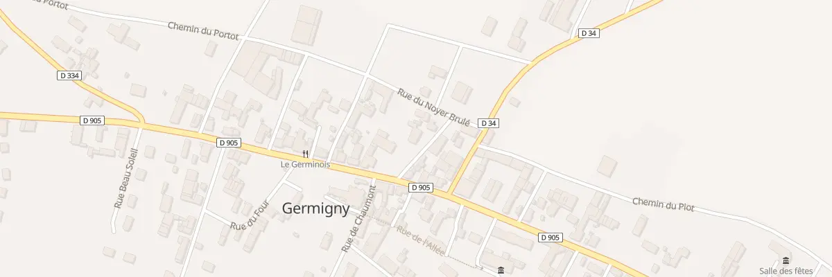 Plan du 3 Rue du Grd Verger à Germigny