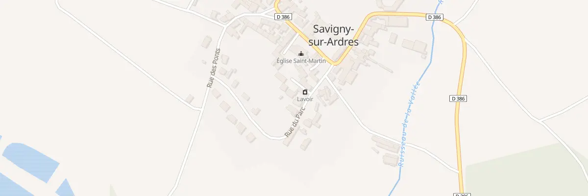 Plan du 6 Rue du Parc à Savigny-sur-Ardres