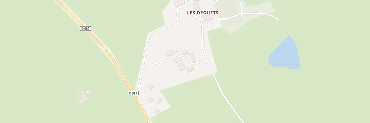 Plan du 5490 Les Deguets au Donjon