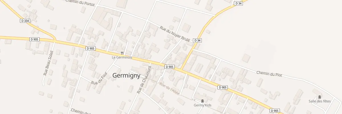 Plan du 4 Rue du Grd Verger à Germigny