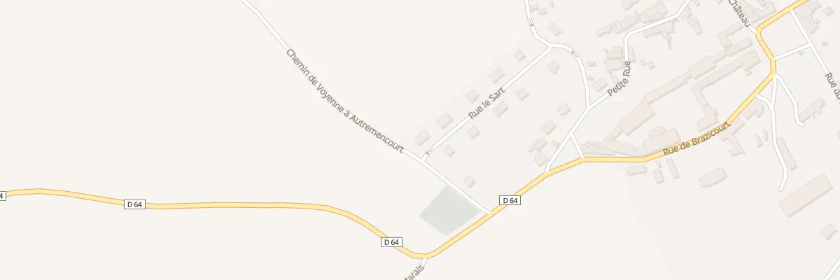 Plan du 8 Le Sart à Autremencourt