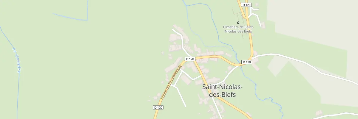 Plan du 2 Rte du Bourbonnais à Saint-Nicolas-des-Biefs