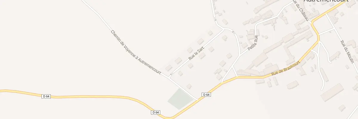 Plan du 6 Le Sart à Autremencourt
