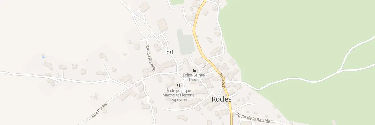 Plan du 5183 Rue du Cimetière à Rocles
