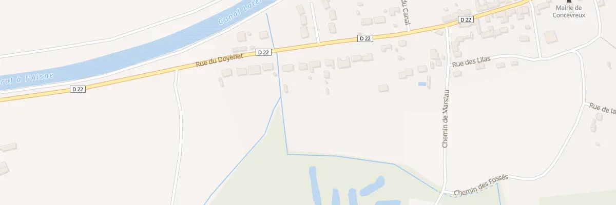 Plan du 47 Rue du Doyenet à Concevreux