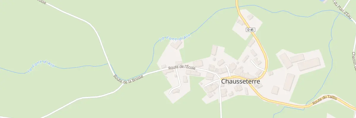Plan du 118 Rte de l’Ecole à Chausseterre