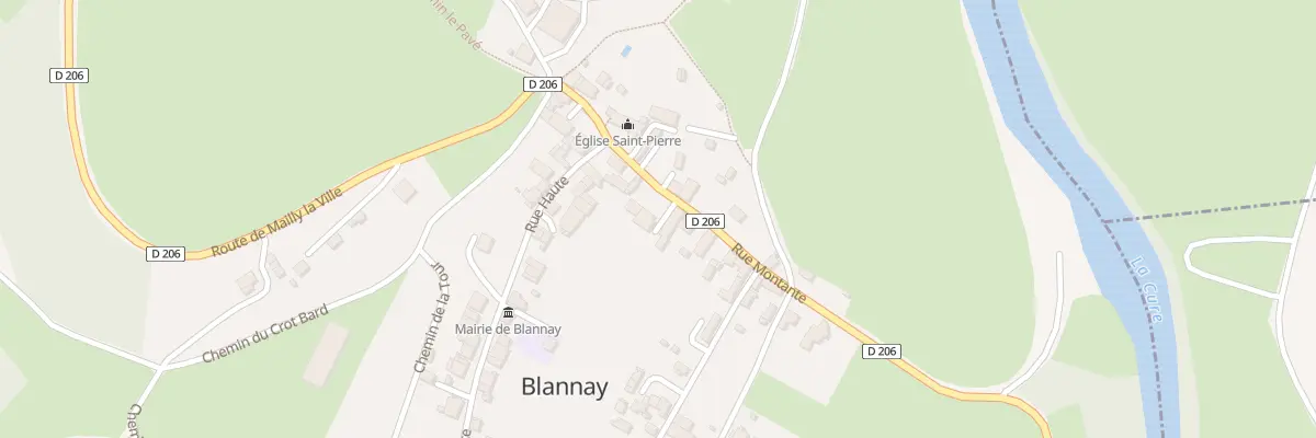 Plan du 9 Rue Montante à Blannay