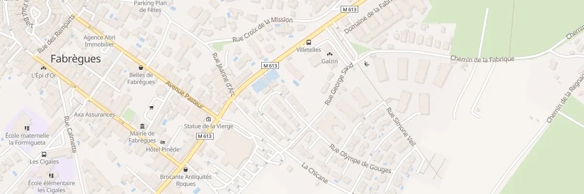 Plan du 9 Rue Georges Sand à Fabrègues