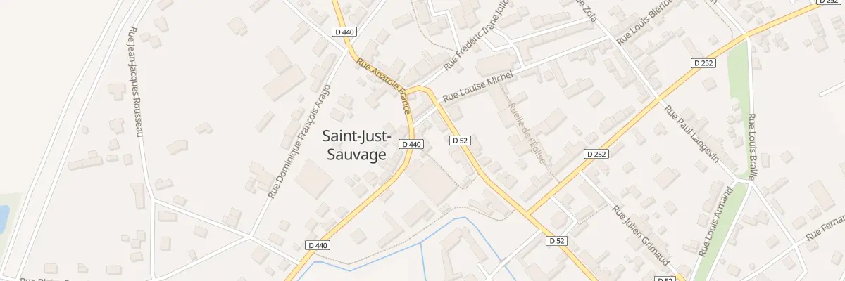 Plan du 3 Rue Anatole France à Saint-Just-Sauvage