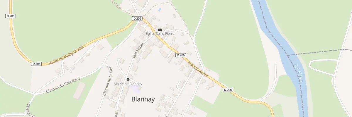 Plan du 7 Rue Montante à Blannay