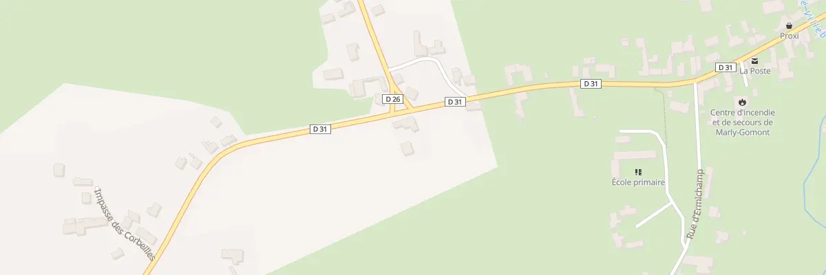 Plan du 45 Rue de la Poterie à Marly-Gomont