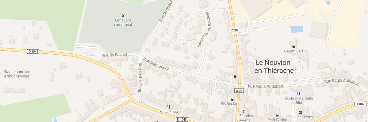 Plan du 14 Rue Jean Guery au Nouvion-en-Thiérache