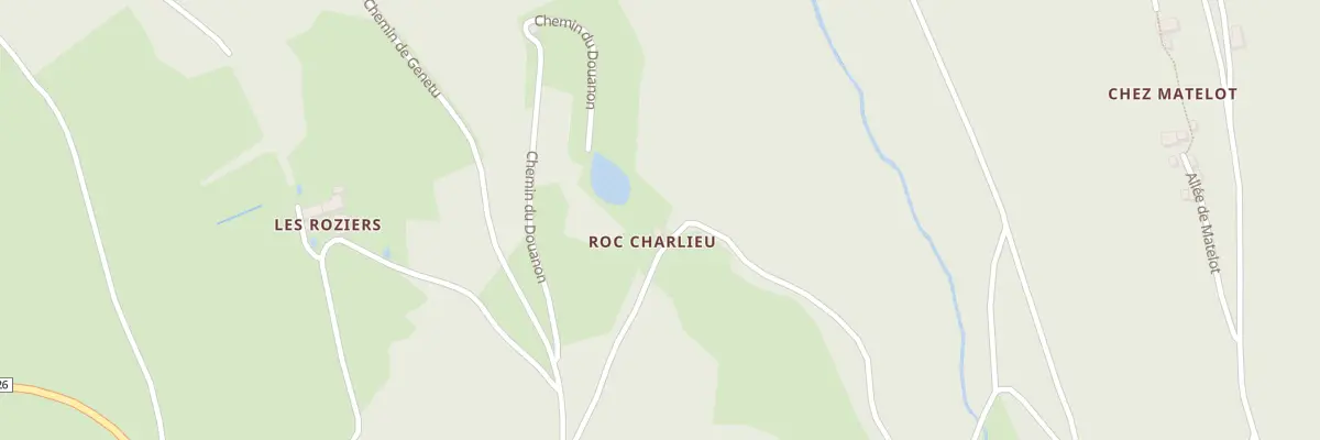 Plan de Roc Charlieu à Arfeuilles
