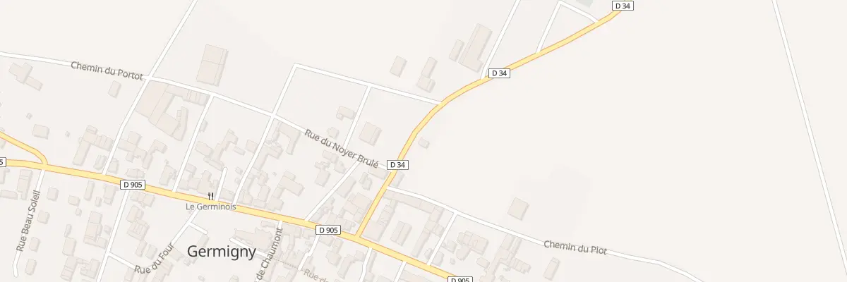 Plan du 10 Rte de Beugnon à Germigny