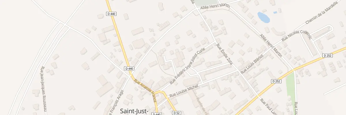 Plan du 11 Rue Irenee Joliot Curie à Saint-Just-Sauvage