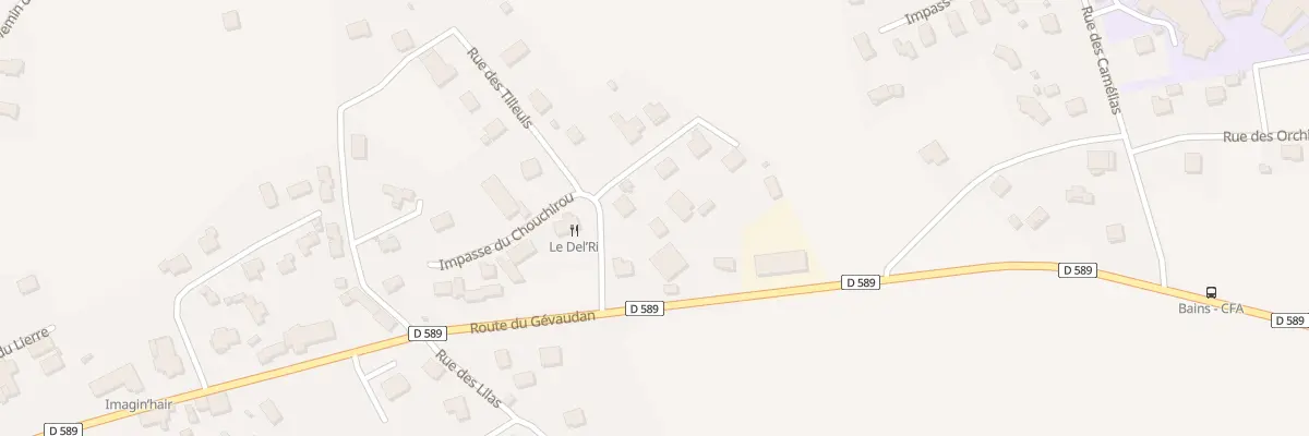 Plan du 34 Rue des Coquelicots à Bains