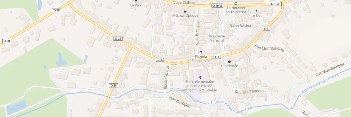 Plan du 44 Rue Ernest Lavisse au Nouvion-en-Thiérache