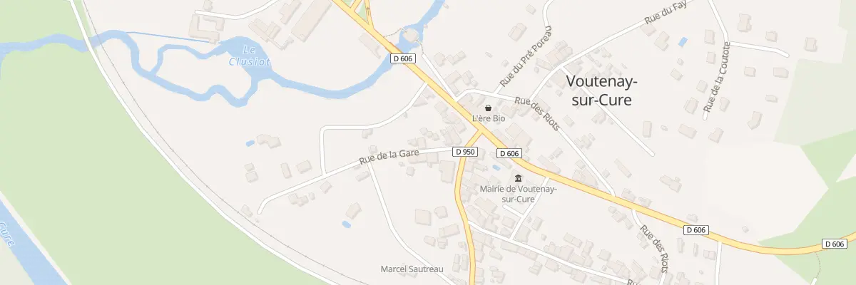 Plan du 8 Rue de la Gare à Voutenay-sur-Cure