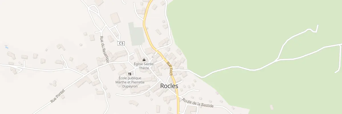 Plan du 5210 Rocles Village à Rocles
