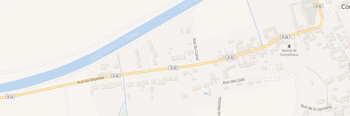 Plan du 26B Rue du Doyenet à Concevreux