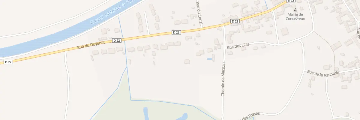 Plan du 9003 Rue du Doyenet à Concevreux