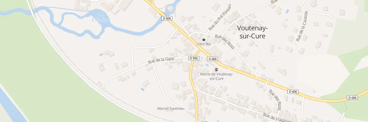 Plan du 1 Rue de la Gare à Voutenay-sur-Cure
