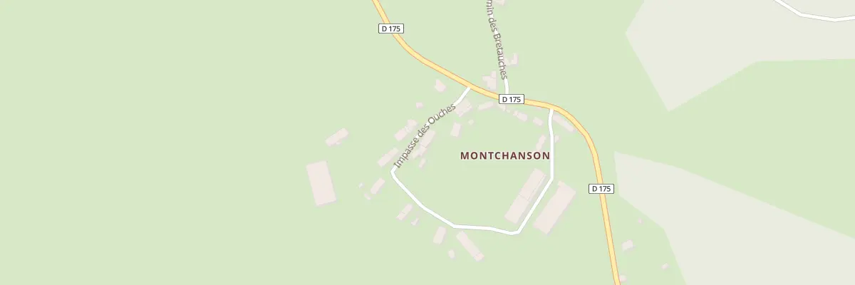 Plan du 218 Montchanson à Montreuillon