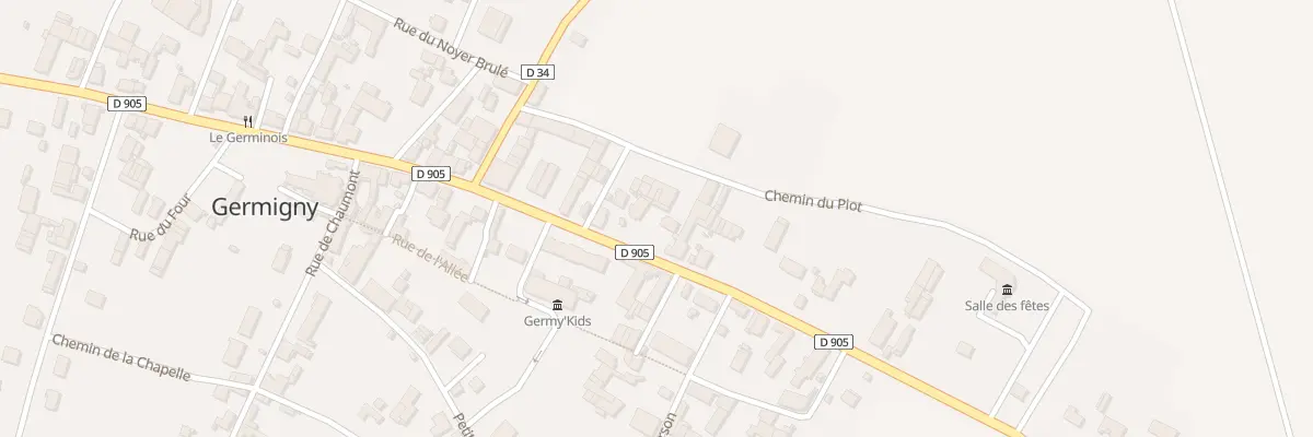 Plan du 13 Rte de Tonnerre à Germigny