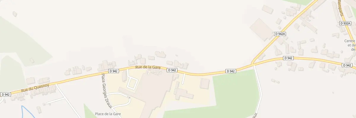 Plan du 42 Rue de la Gare à Bavay