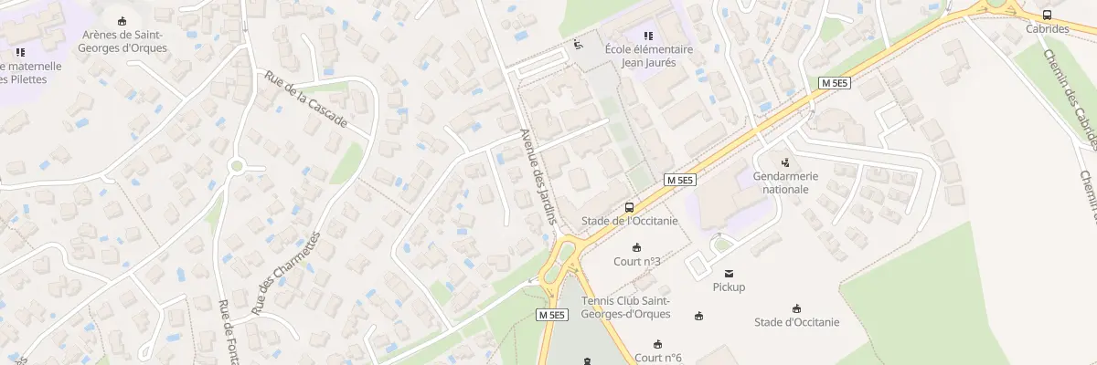 Plan du 13 Av des Jardins à Saint-Georges-d’Orques