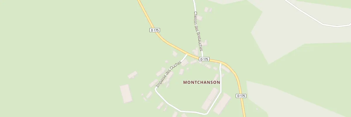 Plan du 2 Rte de Blisme à Montreuillon