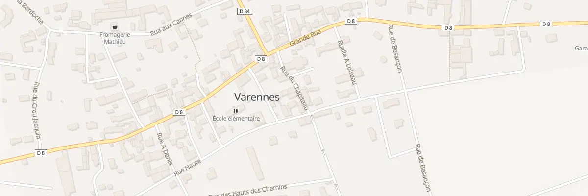 Plan du 6 Rue du Chapiteau à Varennes