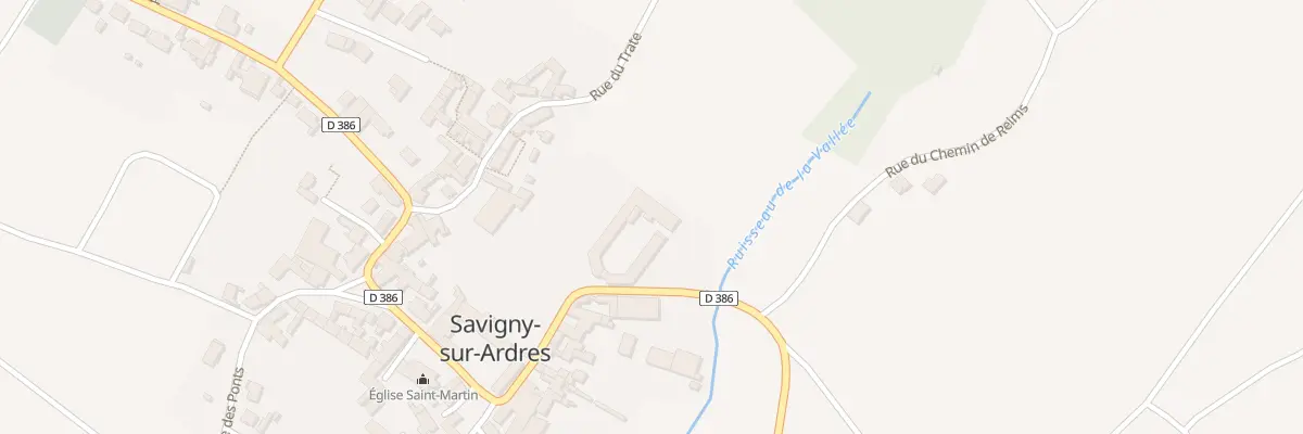 Plan du 1 Rue du Relais à Savigny-sur-Ardres