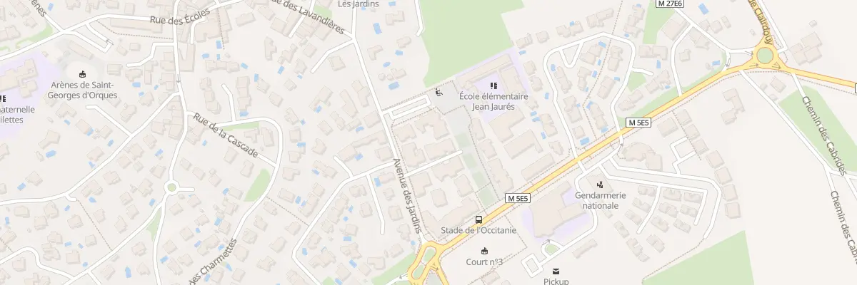 Plan du 2 Pas Coeur d’Oc à Saint-Georges-d’Orques