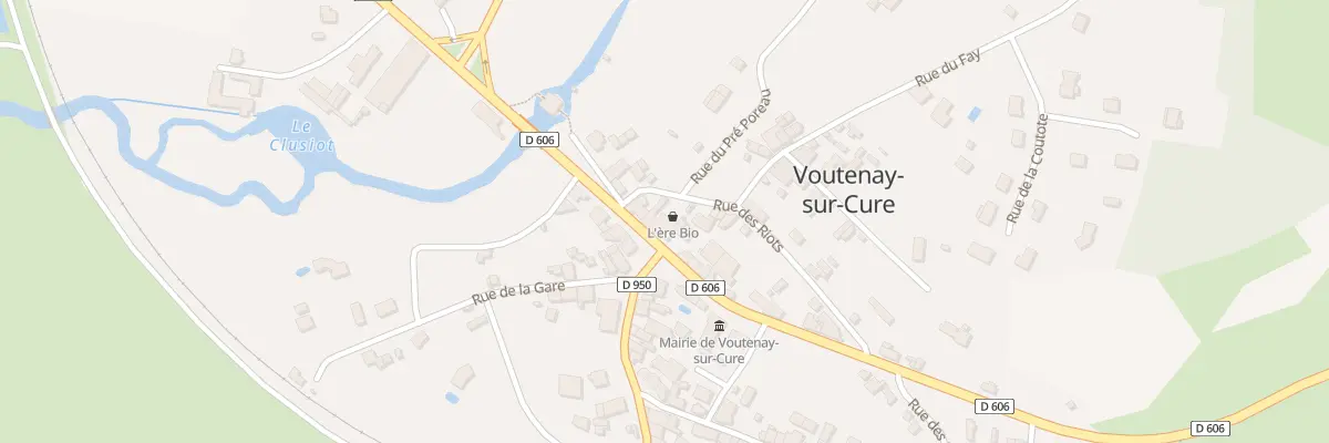 Plan du 11 Rte Nationale 6 à Voutenay-sur-Cure