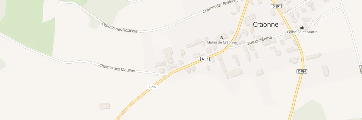 Plan du 5 Rte de Craonnelle à Craonne