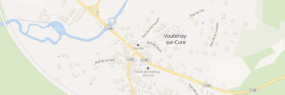 Plan du 13 Rte Nationale 6 à Voutenay-sur-Cure